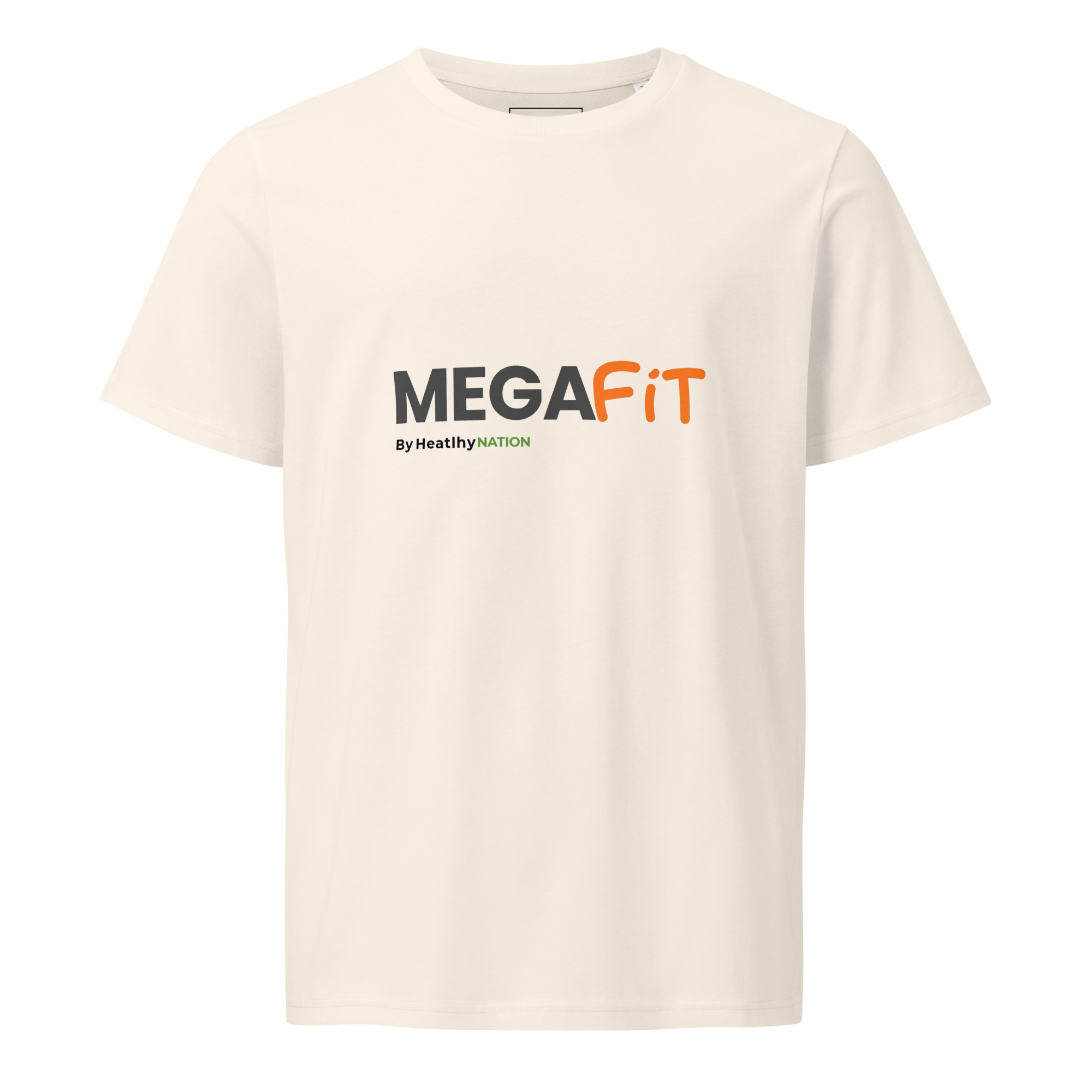 The Mega Fit organic mid-light tee in vintage white